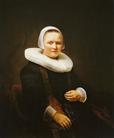 Retrato de una mujer, posiblemente Anna Wijmer de Rembrandt van Rijn